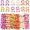 Hawaiian Leis, 48PCS Luau Party Decorations Including Necklace Headbands and Wristbands for Tropical Themed Party Girl Birthday Decor